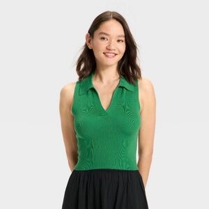 NWT A New Day Green Tank Top